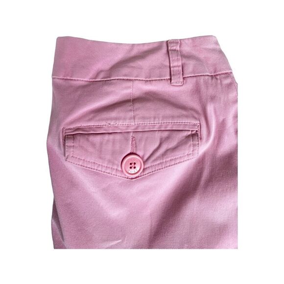 Izod classic fit pink cropped  99% cotton 1% spandex pants size 10 - Picture 11 of 14